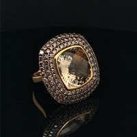 Ring Cianfrone Gioielli Man in Gold Prasiolite ANOR-152-198 - ANOR-152-198